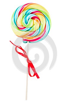 Spiral lolly pop candy