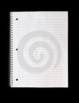 Spiral Notebook on Black