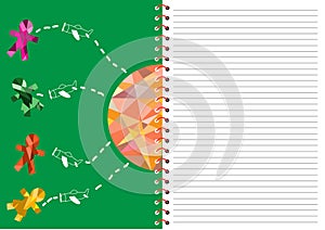 spiral notebook with lined,children day cards