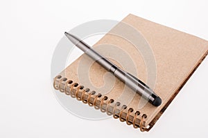 Spiral notebook and pollpoint pen