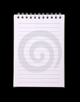 Spiral Notebook with striped paper