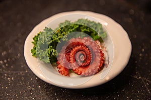 Spiral Octopus Sashimi