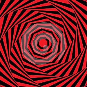 Spiral op art background