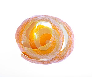 Spiral orange peel