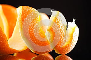 Spiral orange peel