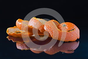 Spiral orange peel
