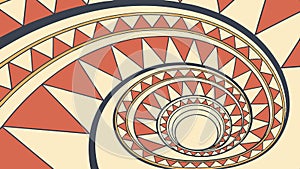 Spiral pattern design, abstract swirl, and geometric art vector design Generative AI