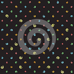 Spiral pattern. Seamless vector