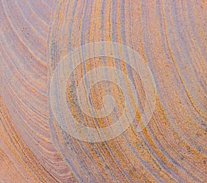 Spiral Patterns on Colorful Rock Formations on The Prospect Trail, Valley Of Fire State Park