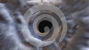 Spiral puffs of smoke