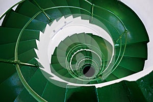 Spiral road of a lighthouse in tavares photo