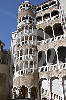 Spiral Scala Bovolo stairway in Venice