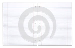 Spiral School Notebook With Lined Paper