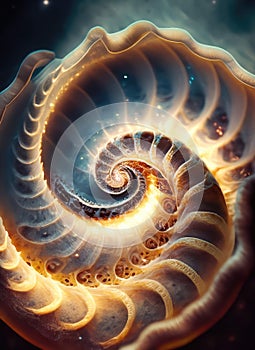 Spiral seashell