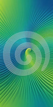 Spiral Shapes in Blue and Green