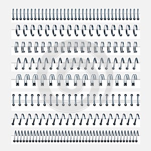 Spiral for sheets set, calendar or textbook wire