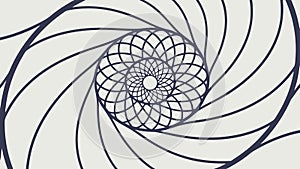Spiral Shell Pattern: Natural Fibonacci Sequence, Geometric Design, vector design Generative AI