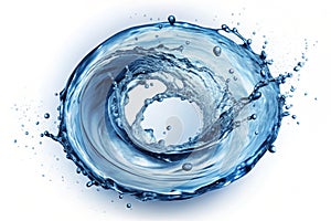 Spiral splash of water photo