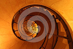 Espiral escalera 