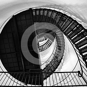 Spiral stair to the top of hunting island lighthouse