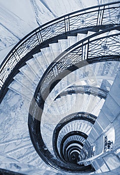 Espiral escalera 