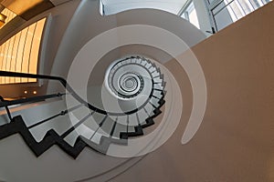 Spiral staircase.