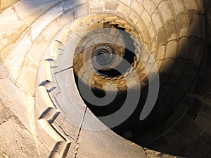 Spiral staircase in Castel dell'Ovo - Naples