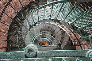 Spiral staircase in the Currituck light