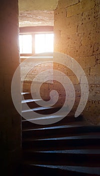 Spiral staircase in the dungeon