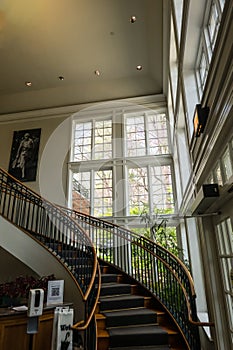 Spiral Staircase at the Hillwood Mansion in Washington, DC photo
