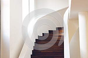 Spiral staircase inside building, Modern spiral staircase, Luxurious interior staircase, Home stair symbol.