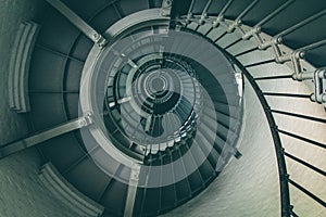 Spiral Staircase inside lighthouse