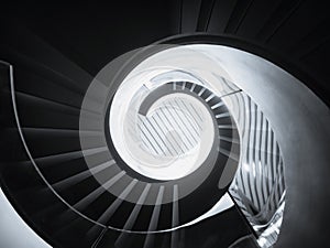 Spiral staircase Modern Architecture detail Abstract Background