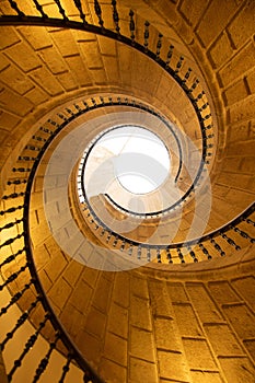 spiral staircase of the old convent of Santo Domingo de Bonaval photo