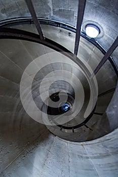 Spiral staircase in the Pantheon, Paris, France