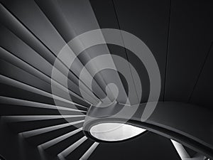 Spiral staircase Shade and shadow Modern Building Architecture detail