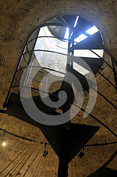 The spiral staircases inside the Anduze clock tower photo