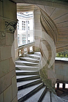 Spiral stairs in castle
