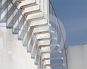 Spiral Stairs at Fuel Tank Farm