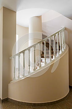 Spiral stairs in old house