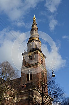 Spiral steps tower of a church