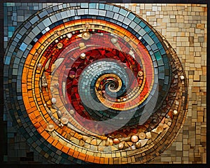 Spiral Stonework Assemblage: A Closeup Look photo
