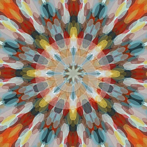 Spiral into the stripes of the line.kaleidoscope symmetry mandala  and circular gradient style