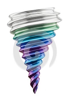 Spiral structure resembling a vortex, featuring