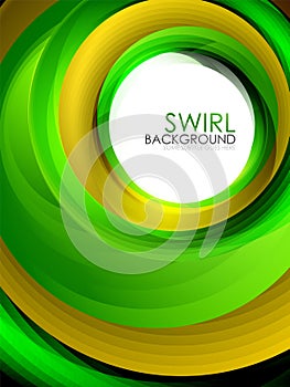 Spiral swirl flowing lines 3d effect abstract background