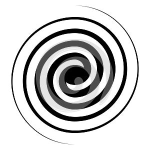 Spiral swirl icon, swirl sign vector double spiral galaxy evolution symbol