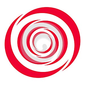 Spiral, swirl, twirl, volute and helix icon, symbol, logo