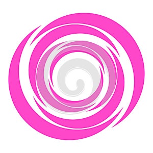 Spiral, swirl, twirl, volute and helix icon, symbol, logo