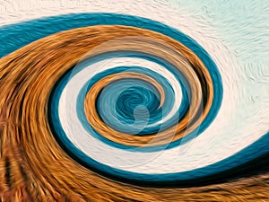Spiral swirling abstract pattern