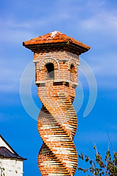Spiral tower in Kovilj Monastery - Fruska Gora - Serbia